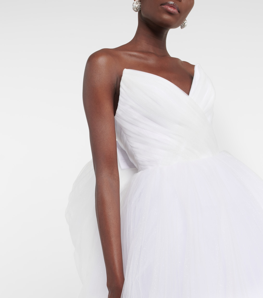 Bridal Greta off-shoulder silk gown | Rasario