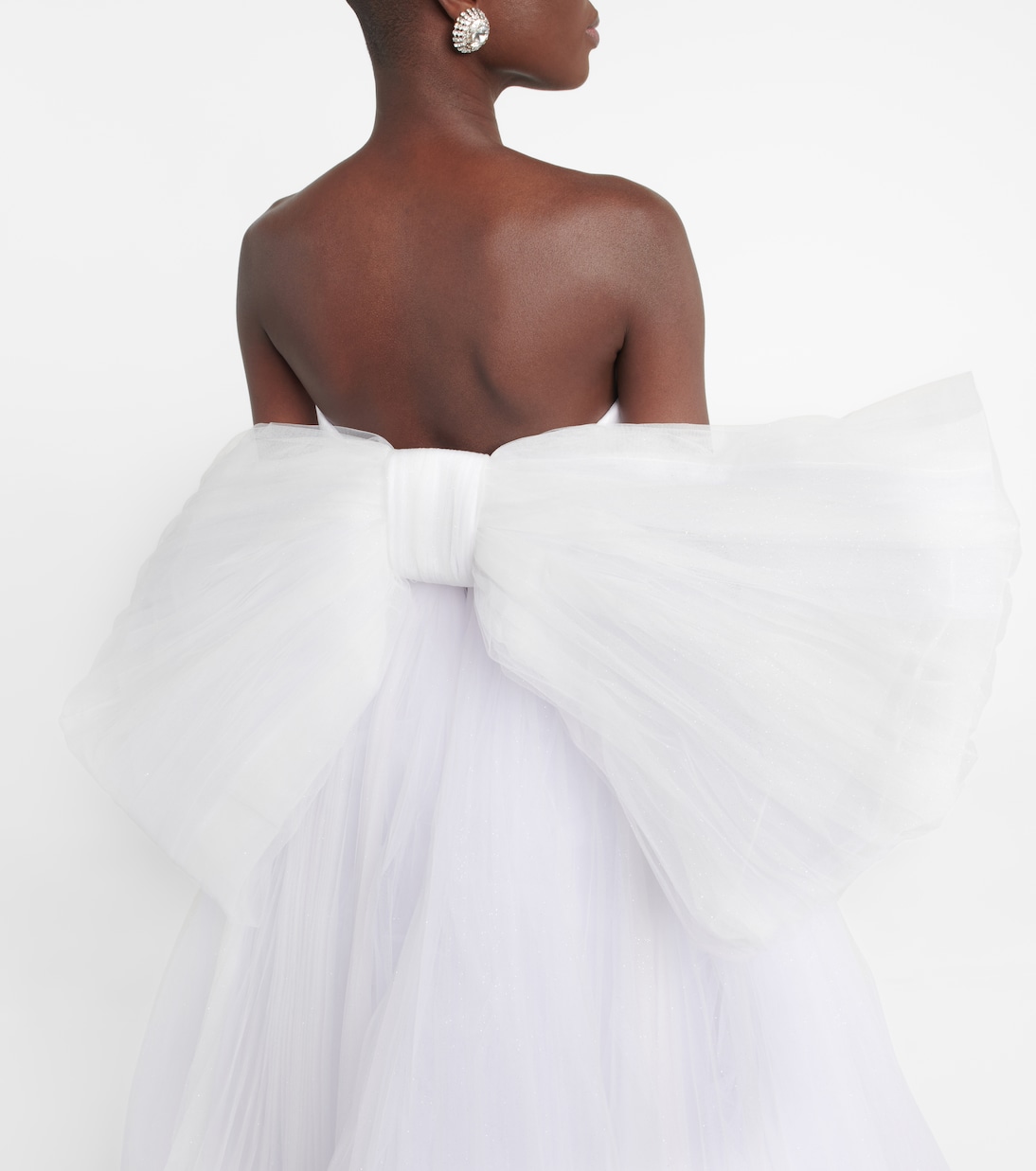 Bridal Greta off-shoulder silk gown | Rasario