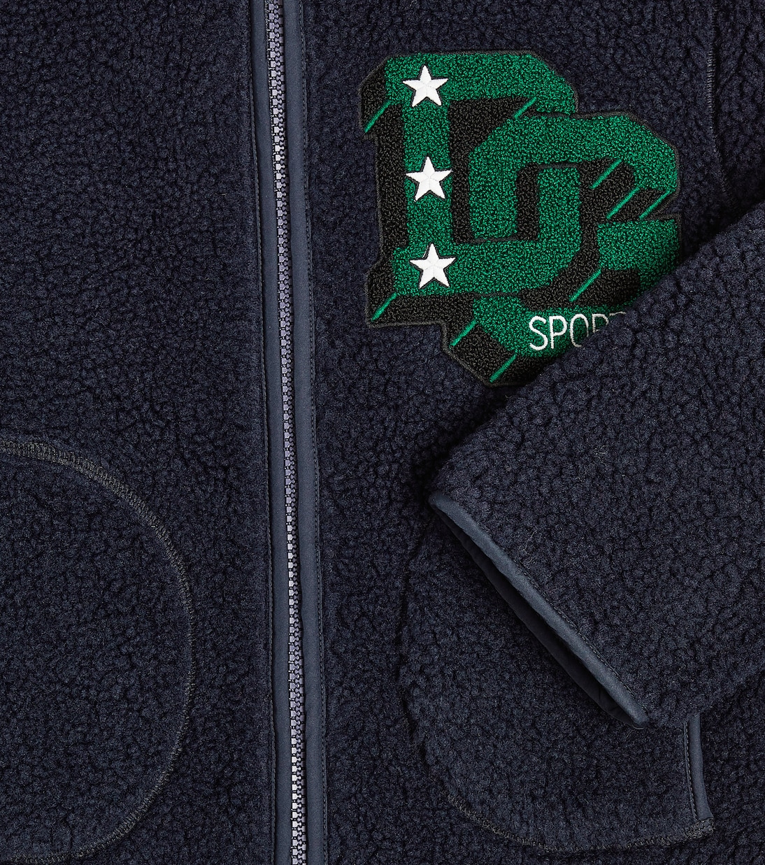 Chaqueta efecto teddy con logo | Dolce&Gabbana Kids