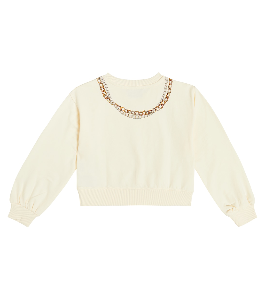 Sudadera en mezcla de algodón con logo | Moschino Kids