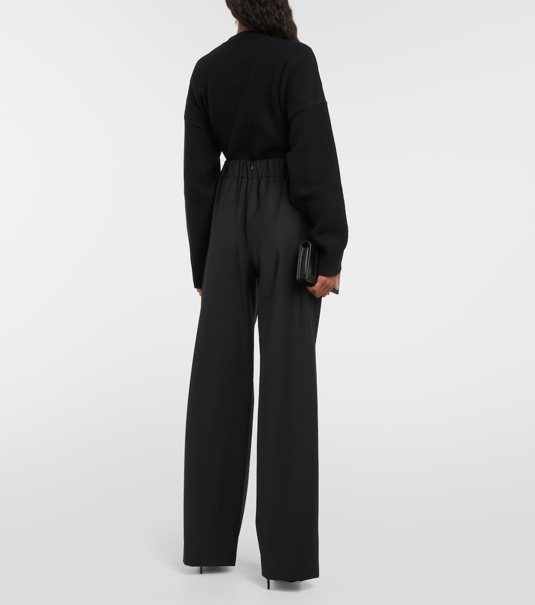 Pantalon ample en laine mélangée | Dolce&Gabbana