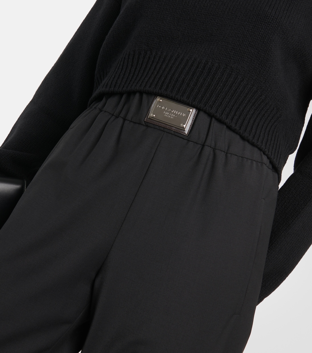Pantalon ample en laine mélangée | Dolce&Gabbana