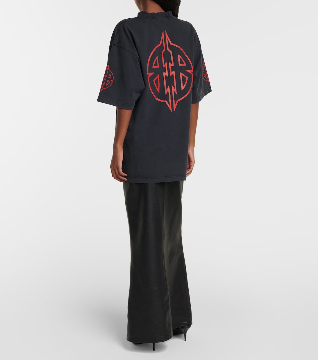 Printed cotton blend T-shirt | Balenciaga
