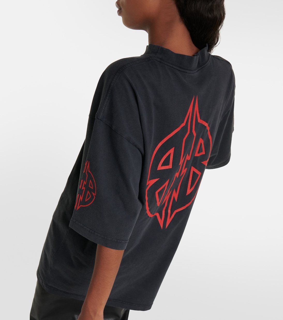 Printed cotton blend T-shirt | Balenciaga