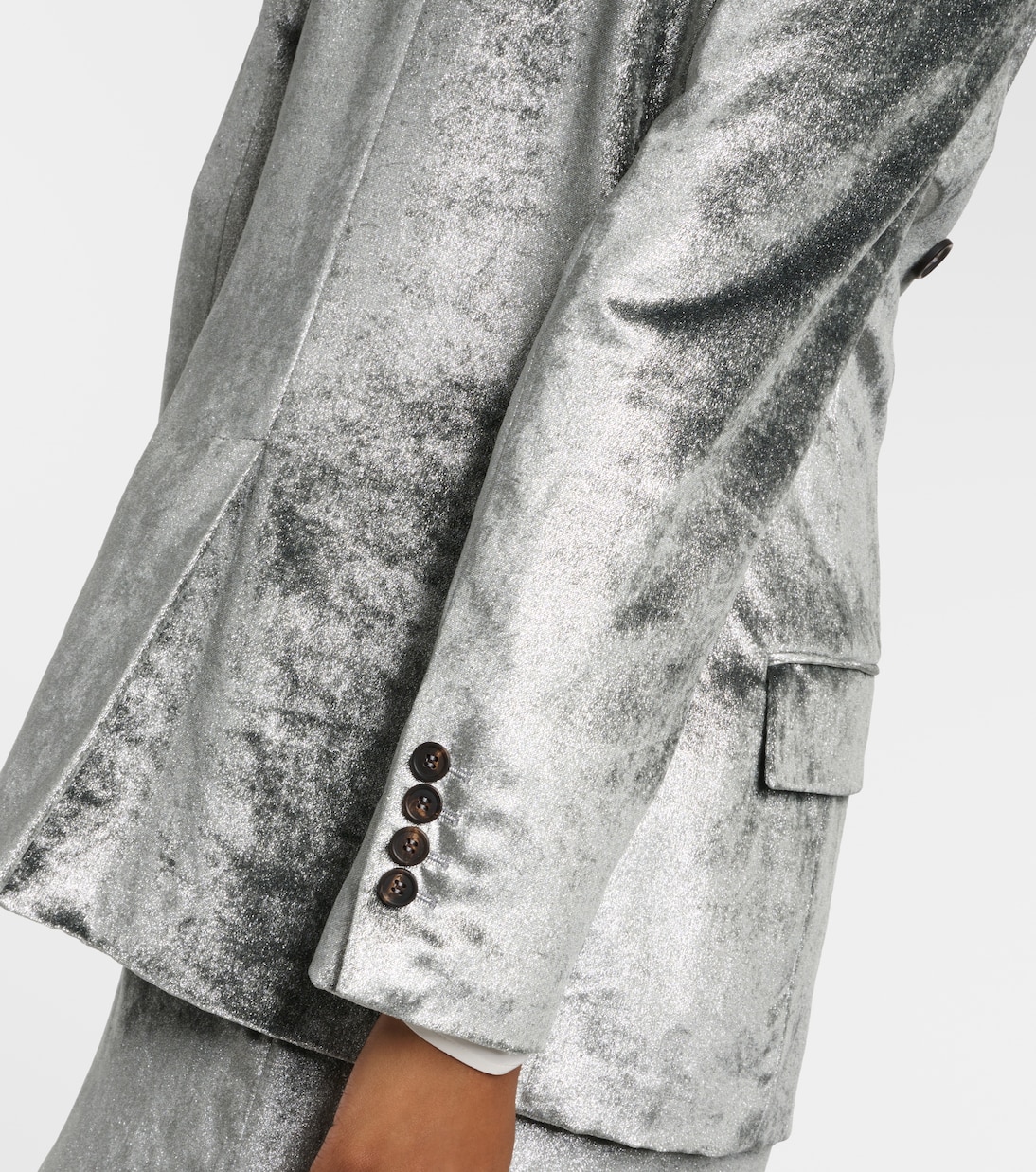 Blazer doppiopetto in velluto | Brunello Cucinelli