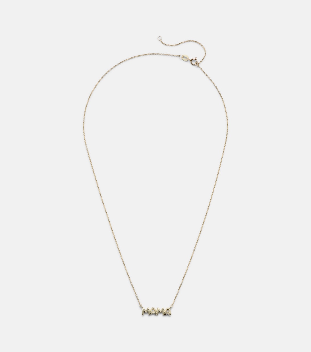 Collana Mama in oro giallo 10kt, design moderno per giovani