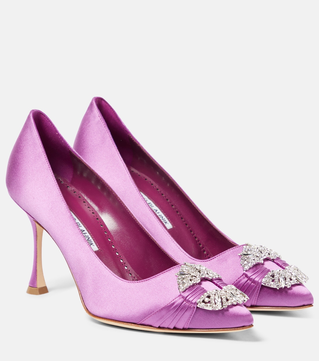 Manolo Blahnik - Turgimod Black T-Strap Pump, 50mm