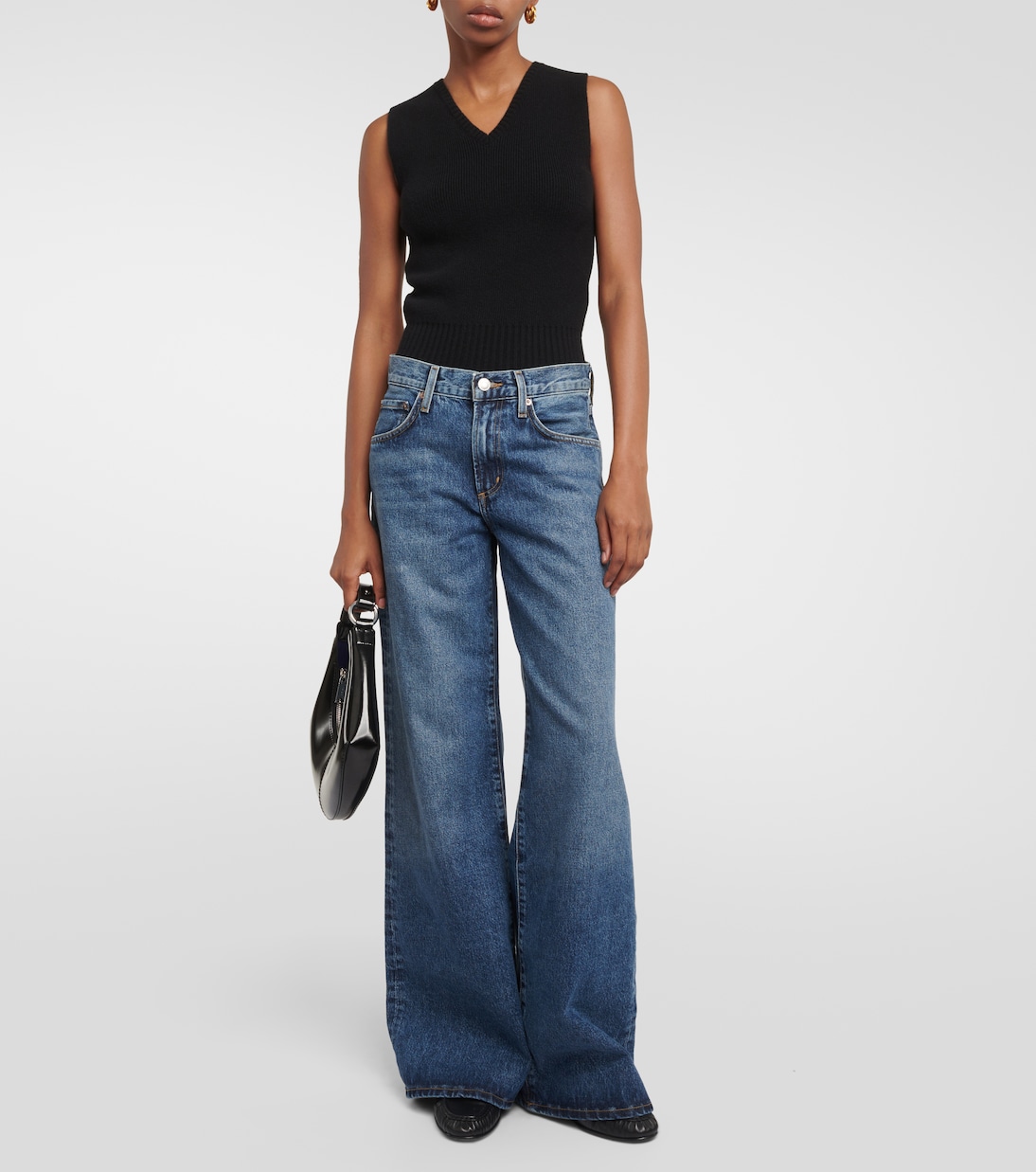 Jeans Clara a gamba larga  | Agolde