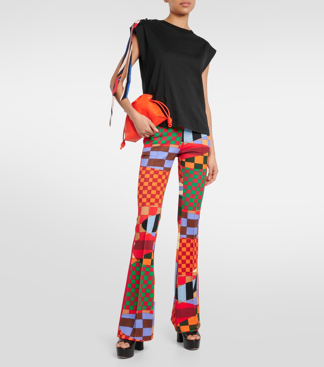 Giardino jersey flared pants | Pucci