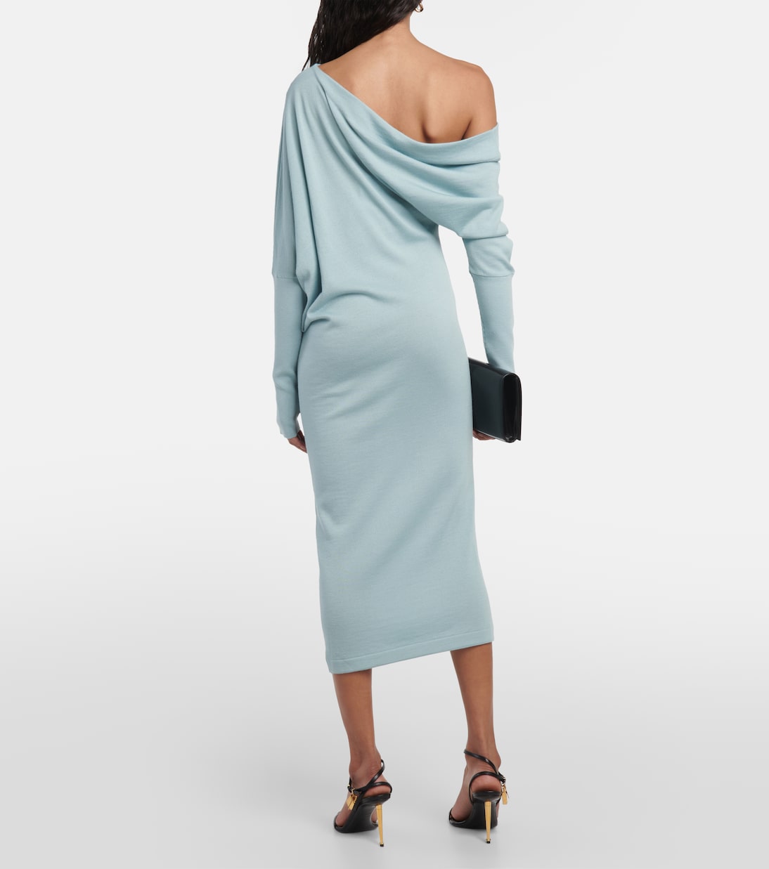 Vestido midi en mezcla de cachemir | Tom Ford
