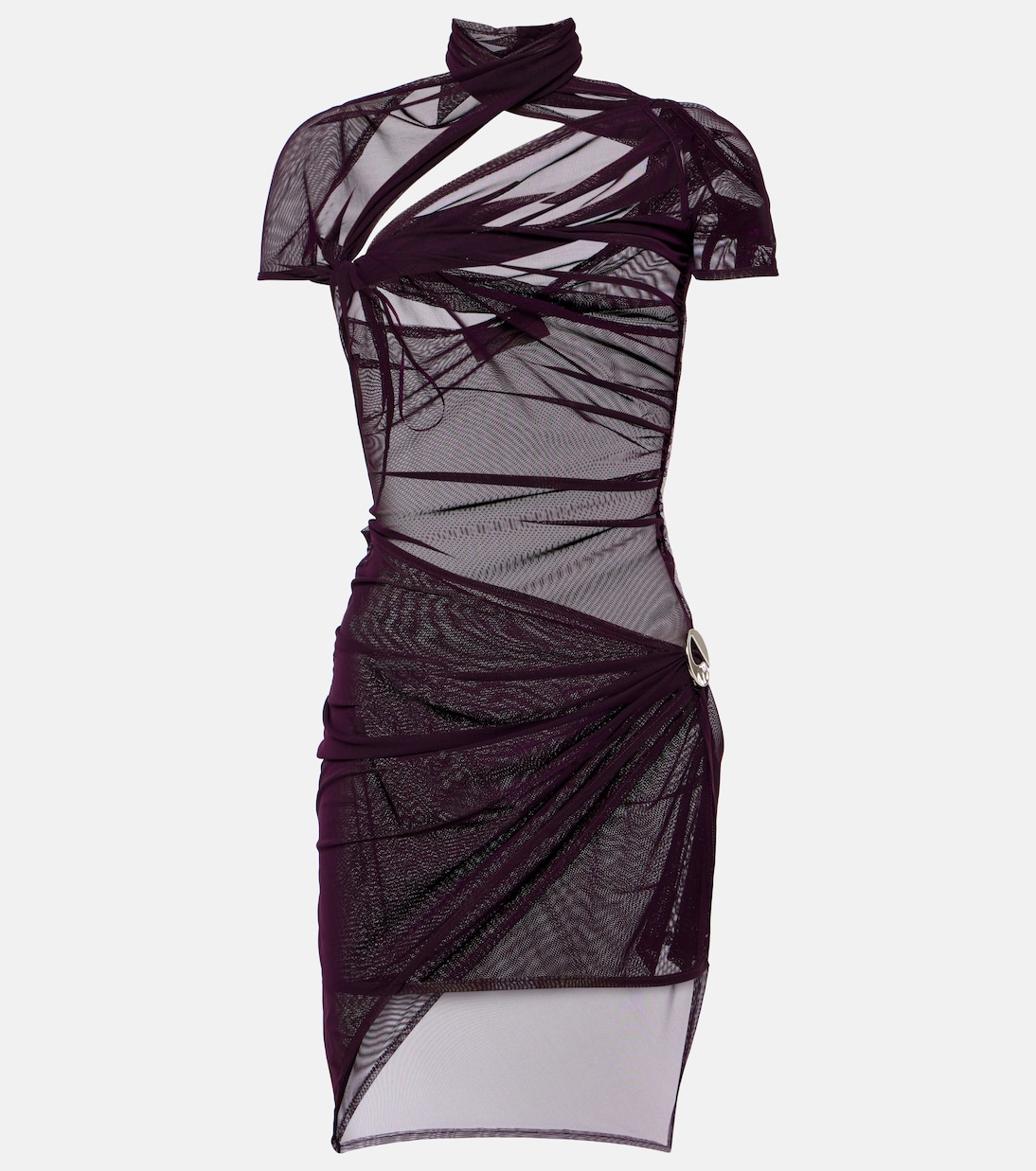 Asymmetric mesh minidress | Coperni