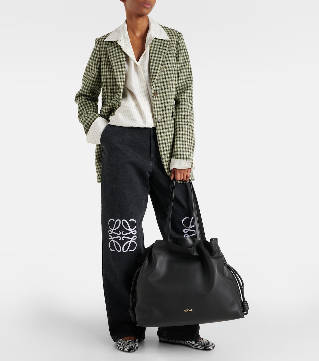 Clutch Flamenco XL in pelle | Loewe