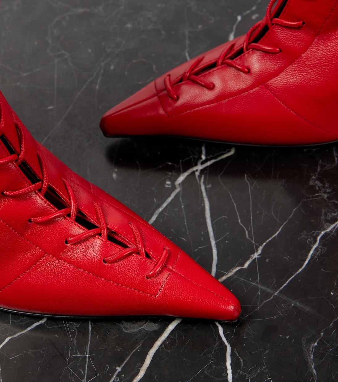 Scarlett 95 leather lace-up boots | Jimmy Choo