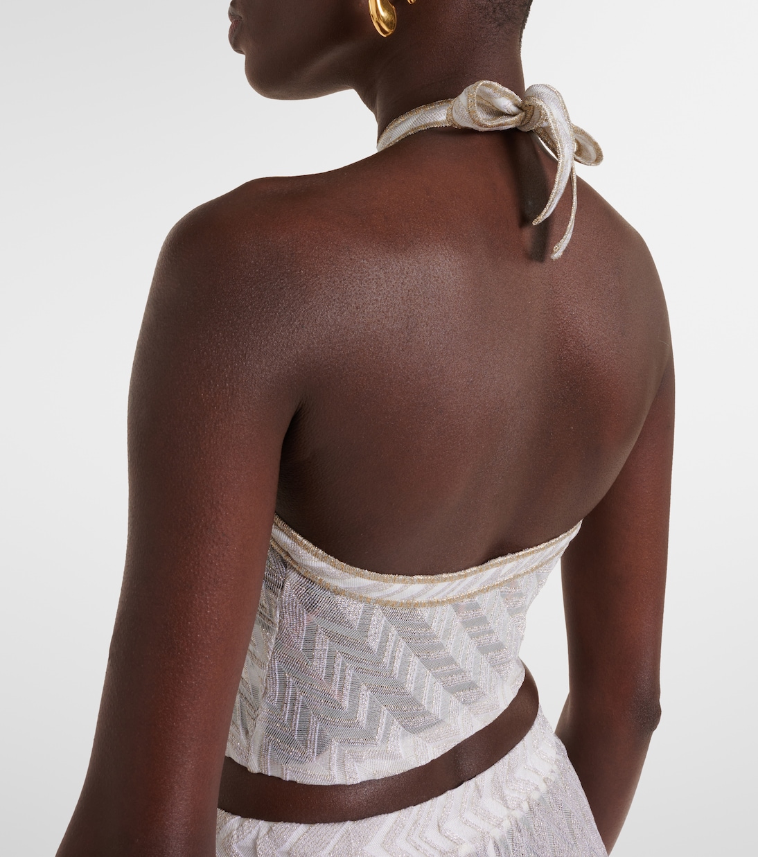 Top raccourci en lamé | Missoni