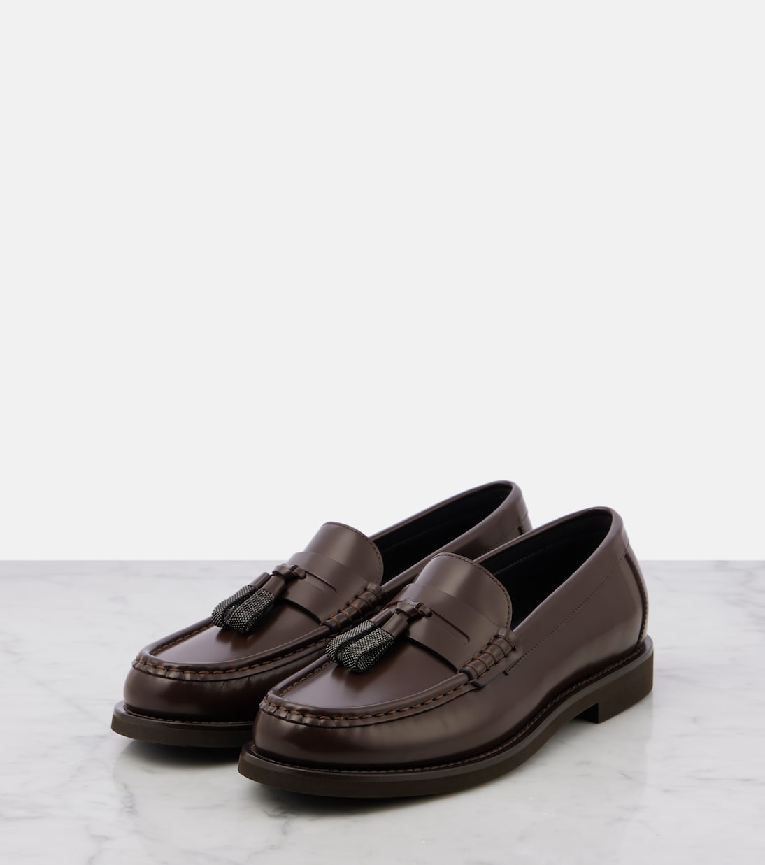 Mocassins Monili en cuir | Brunello Cucinelli