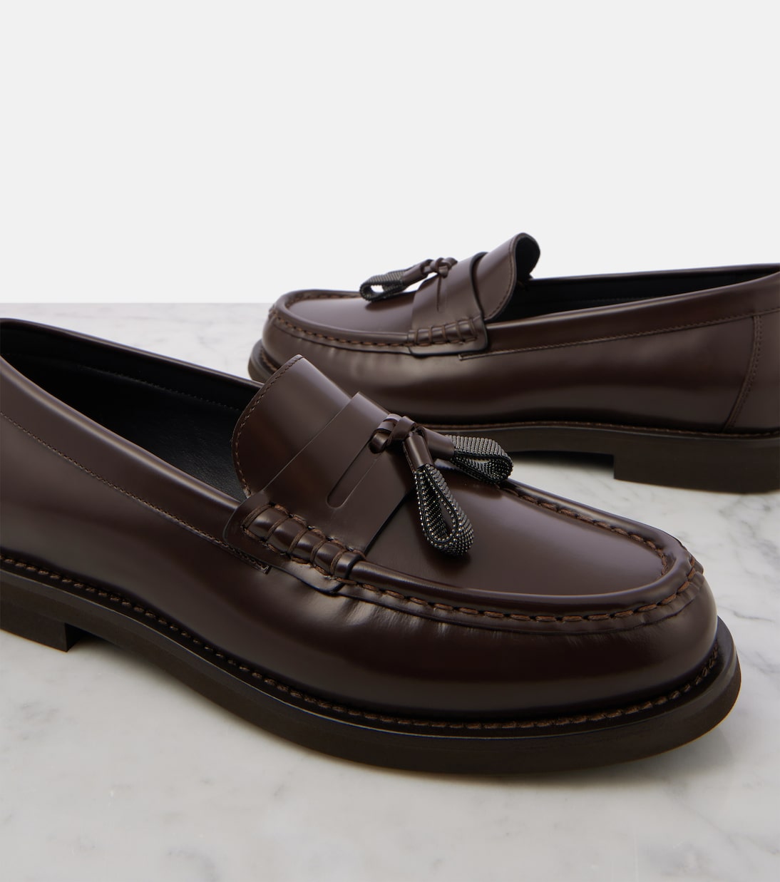 Mocassins Monili en cuir | Brunello Cucinelli