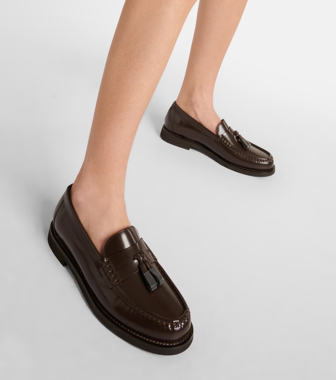 Mocassins Monili en cuir | Brunello Cucinelli