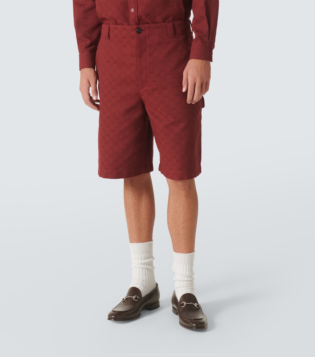 Bermuda-Shorts GG aus einem Baumwollgemisch | Gucci