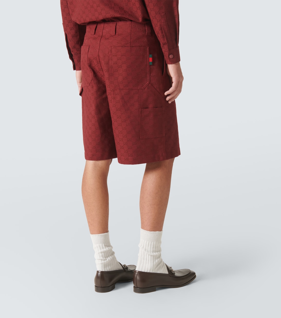 Bermuda-Shorts GG aus einem Baumwollgemisch | Gucci