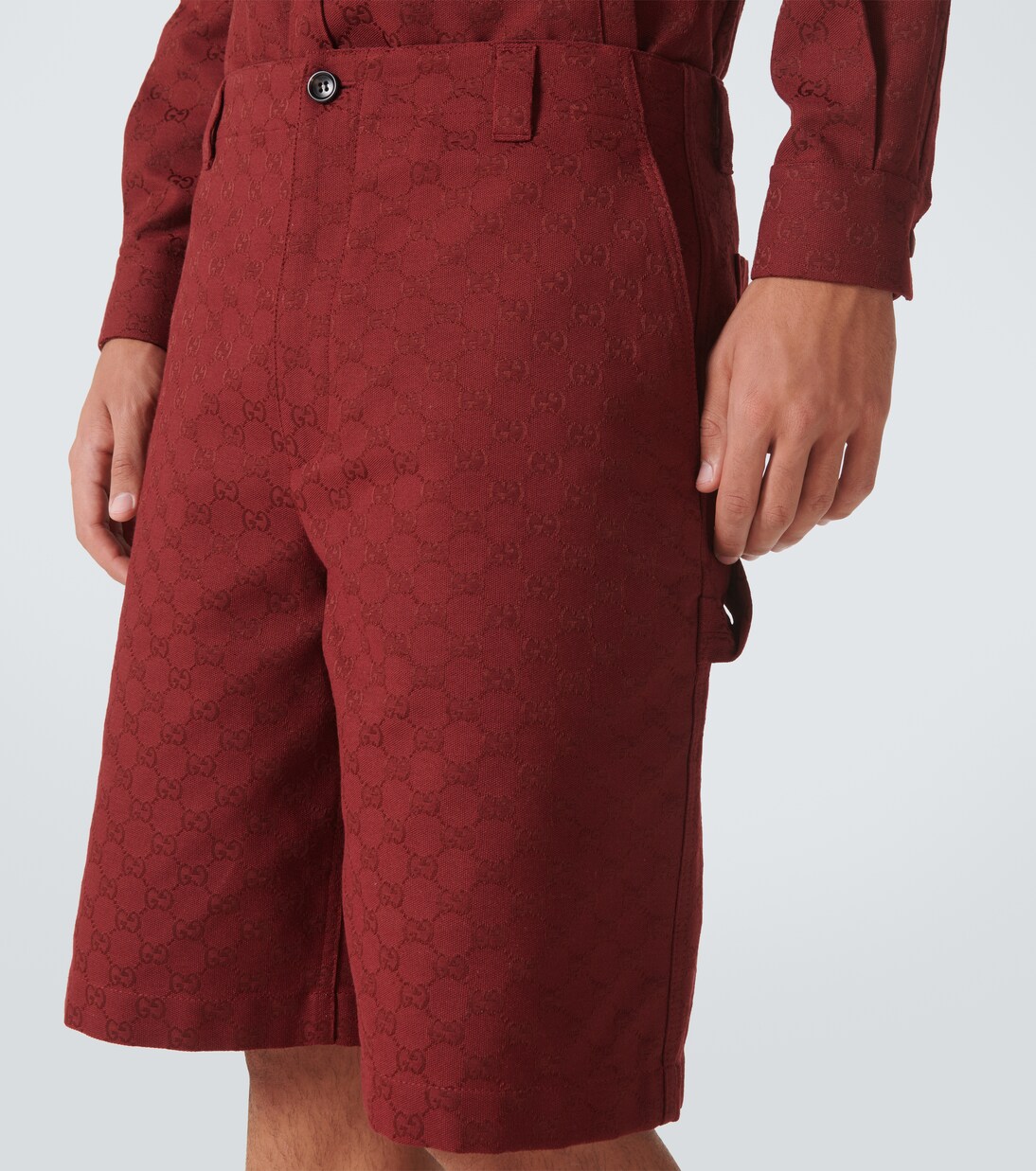 Bermuda-Shorts GG aus einem Baumwollgemisch | Gucci