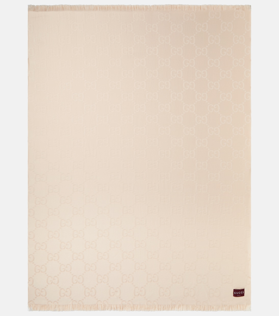 GG wool and silk jacquard blanket | Gucci