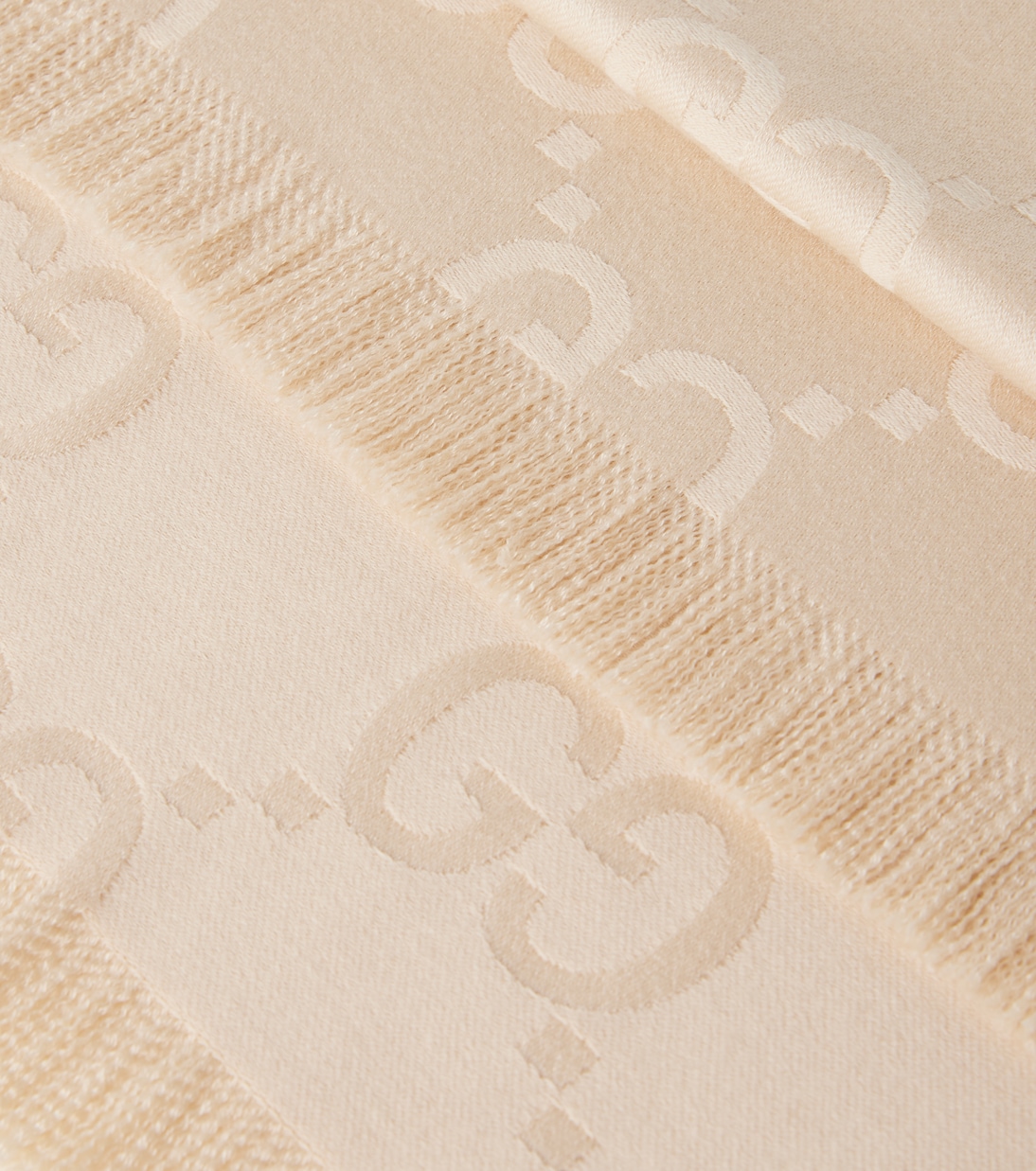 GG wool and silk jacquard blanket | Gucci