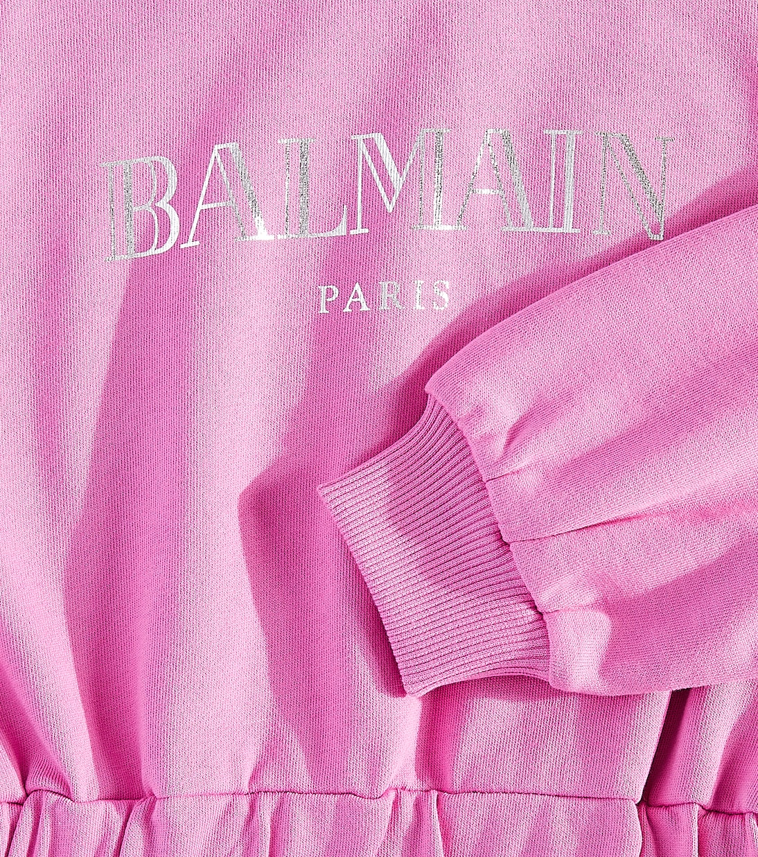 Kleid aus Baumwoll-Jersey | Balmain Kids