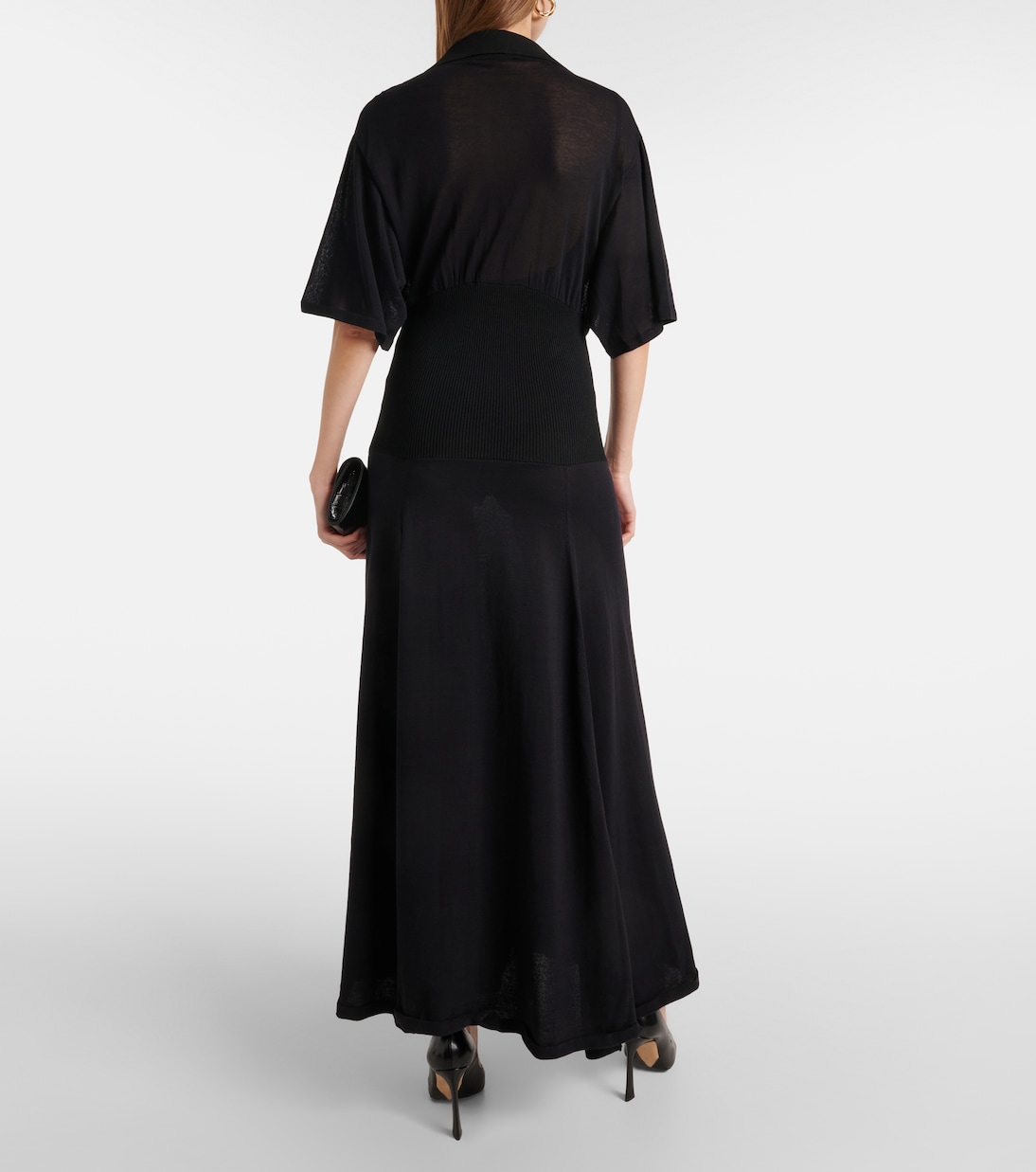 Maxikleid aus einem Baumwollgemisch | Victoria Beckham