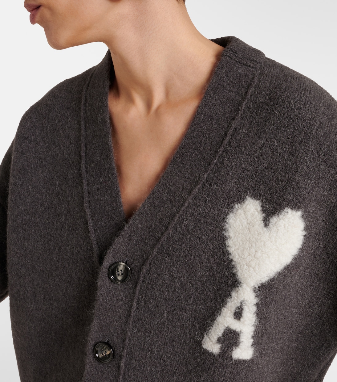 Ami De Cœur alpaca-blend cardigan | Ami Paris
