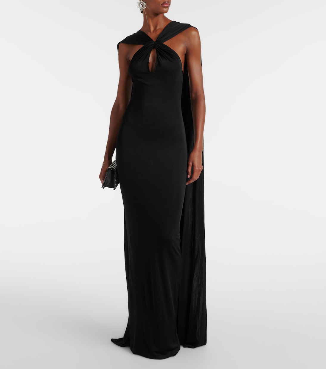 Vestido de fiesta con capa y aberturas | The New Arrivals Ilkyaz Ozel