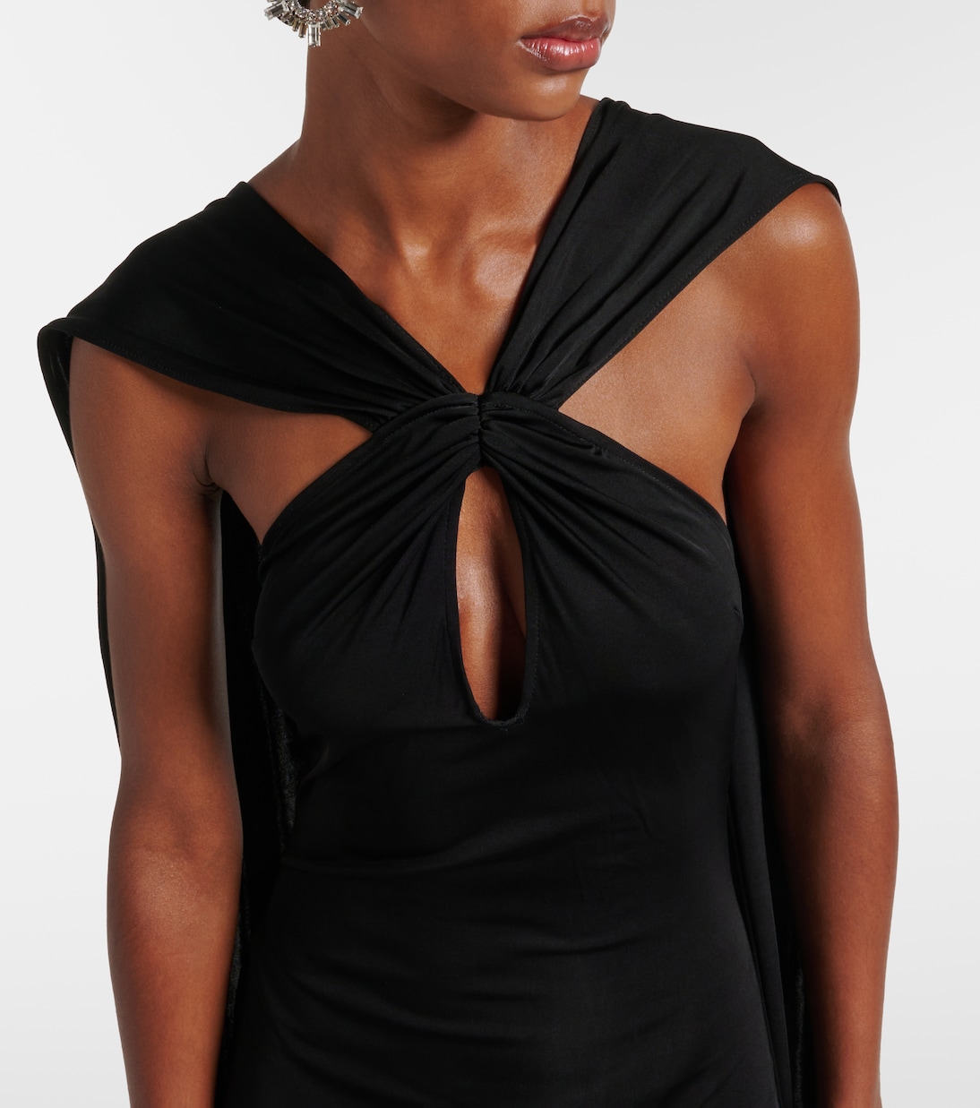 Vestido de fiesta con capa y aberturas | The New Arrivals Ilkyaz Ozel