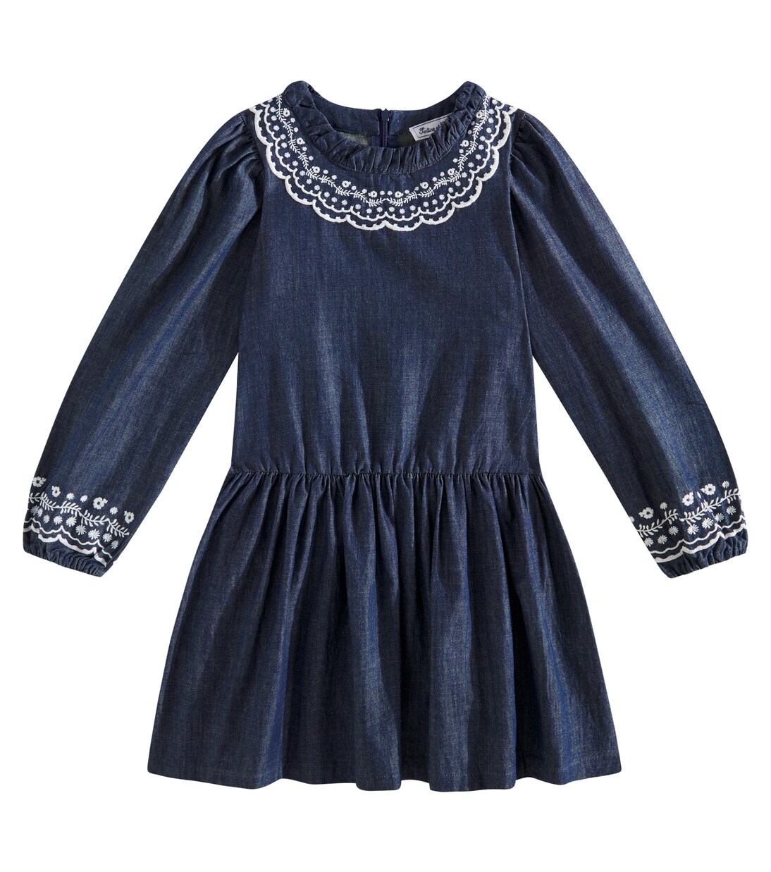 Robe brodée en jean | Tartine et Chocolat