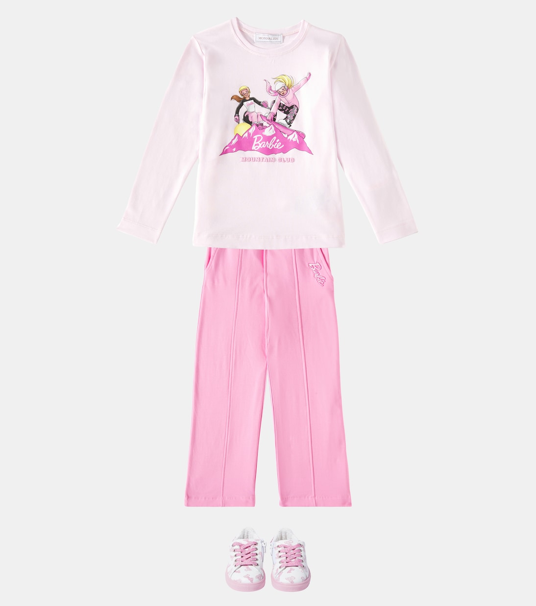 x Barbie® – Baskets en cuir à ornements | Monnalisa