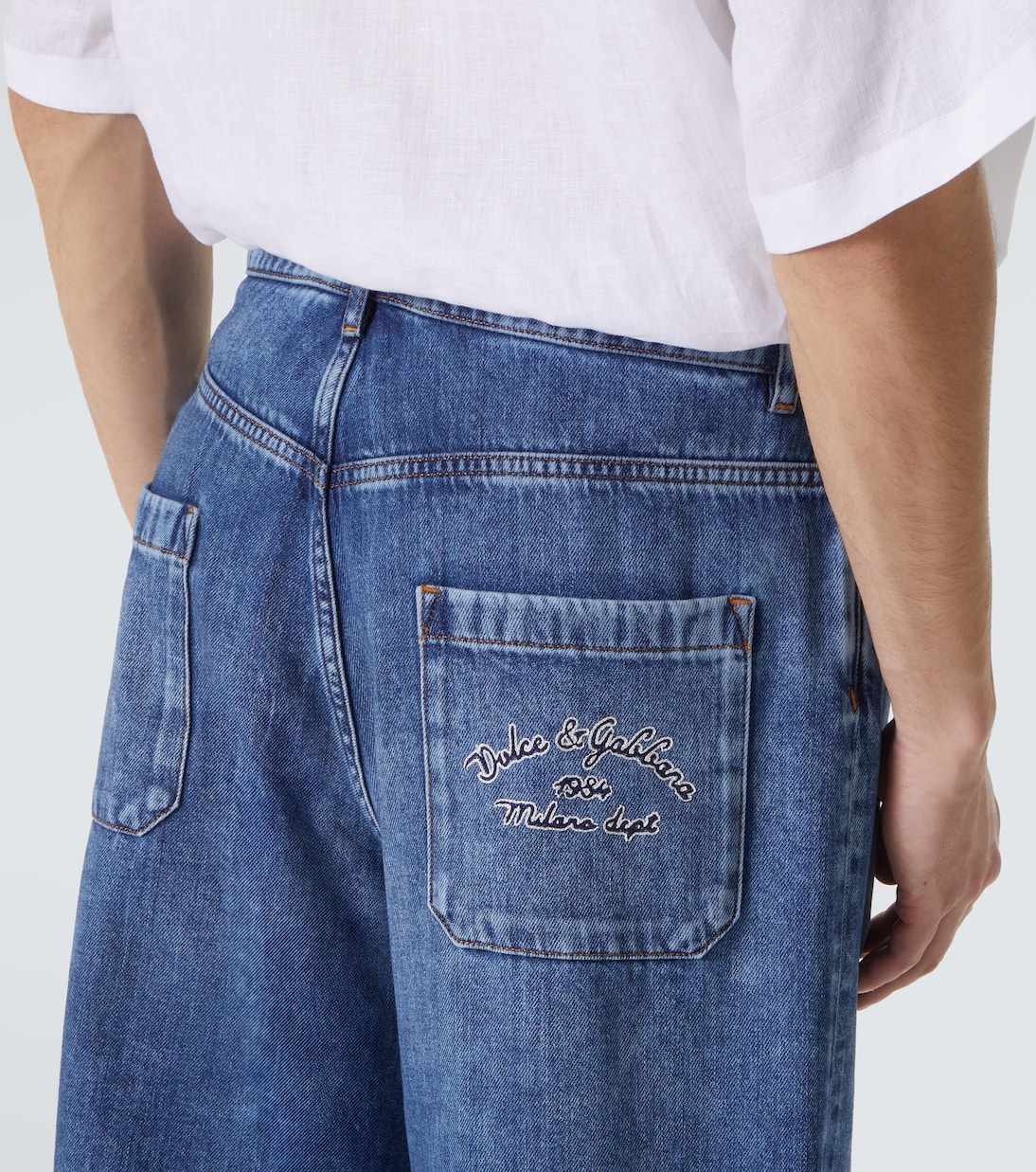 Bermudas de denim con logo | Dolce&Gabbana