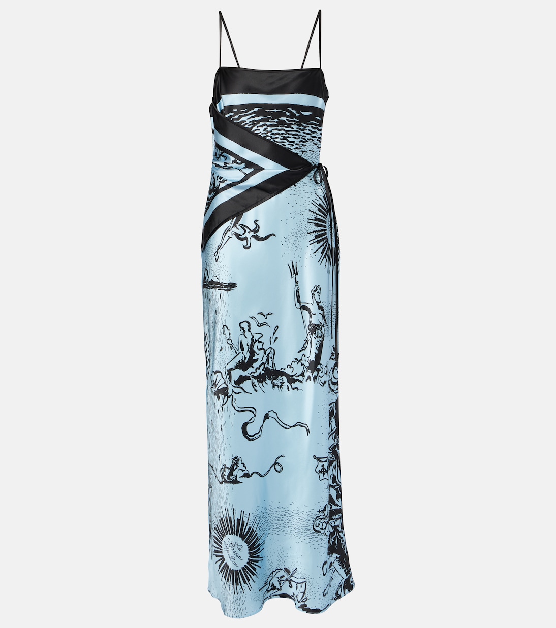 Robe longue Dreamwood en soie | SIR