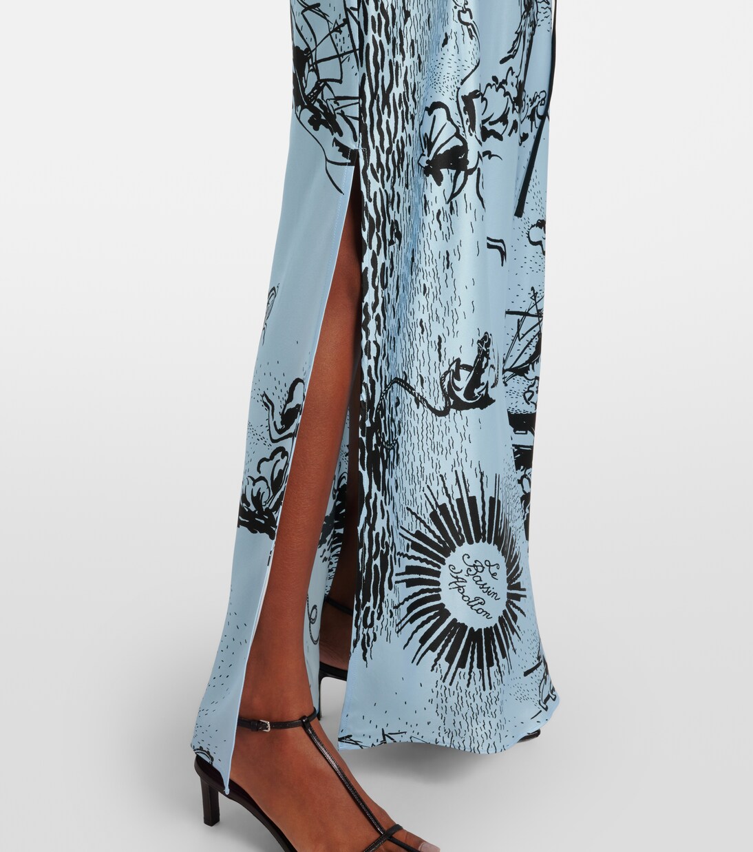 Robe longue Dreamwood en soie | SIR