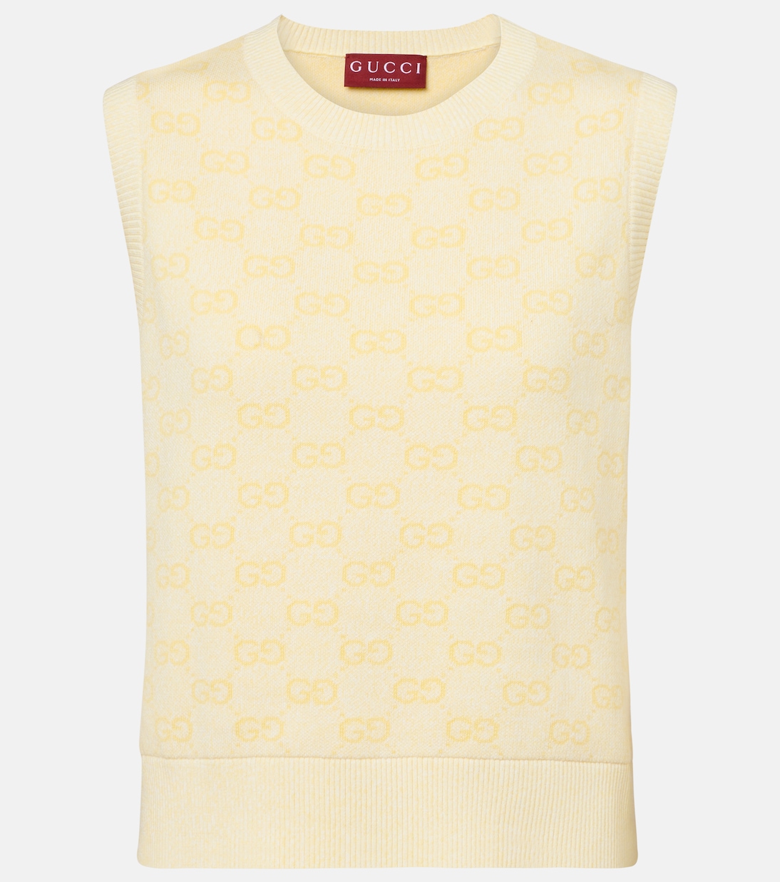 Jersey en mezcla de algodón con GG | Gucci