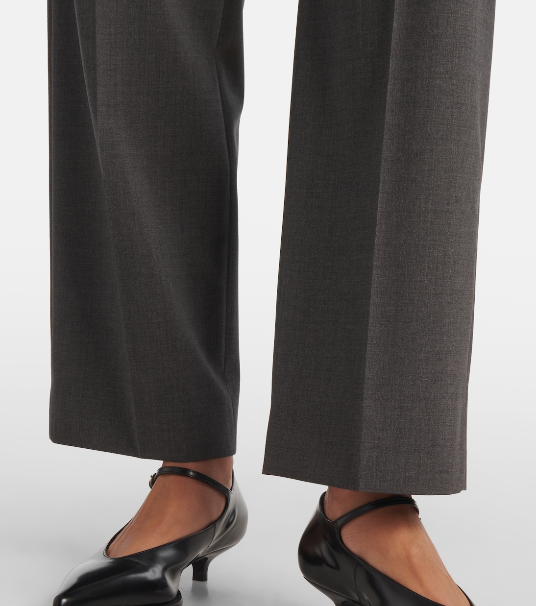 Virgin wool straight pants | Miu Miu
