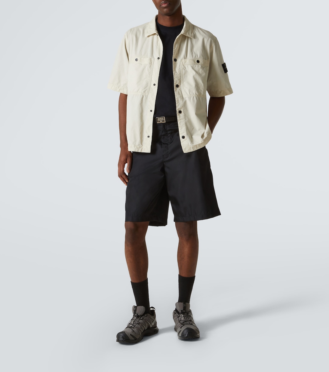 Camiseta de jersey de algodón con logo | Stone Island