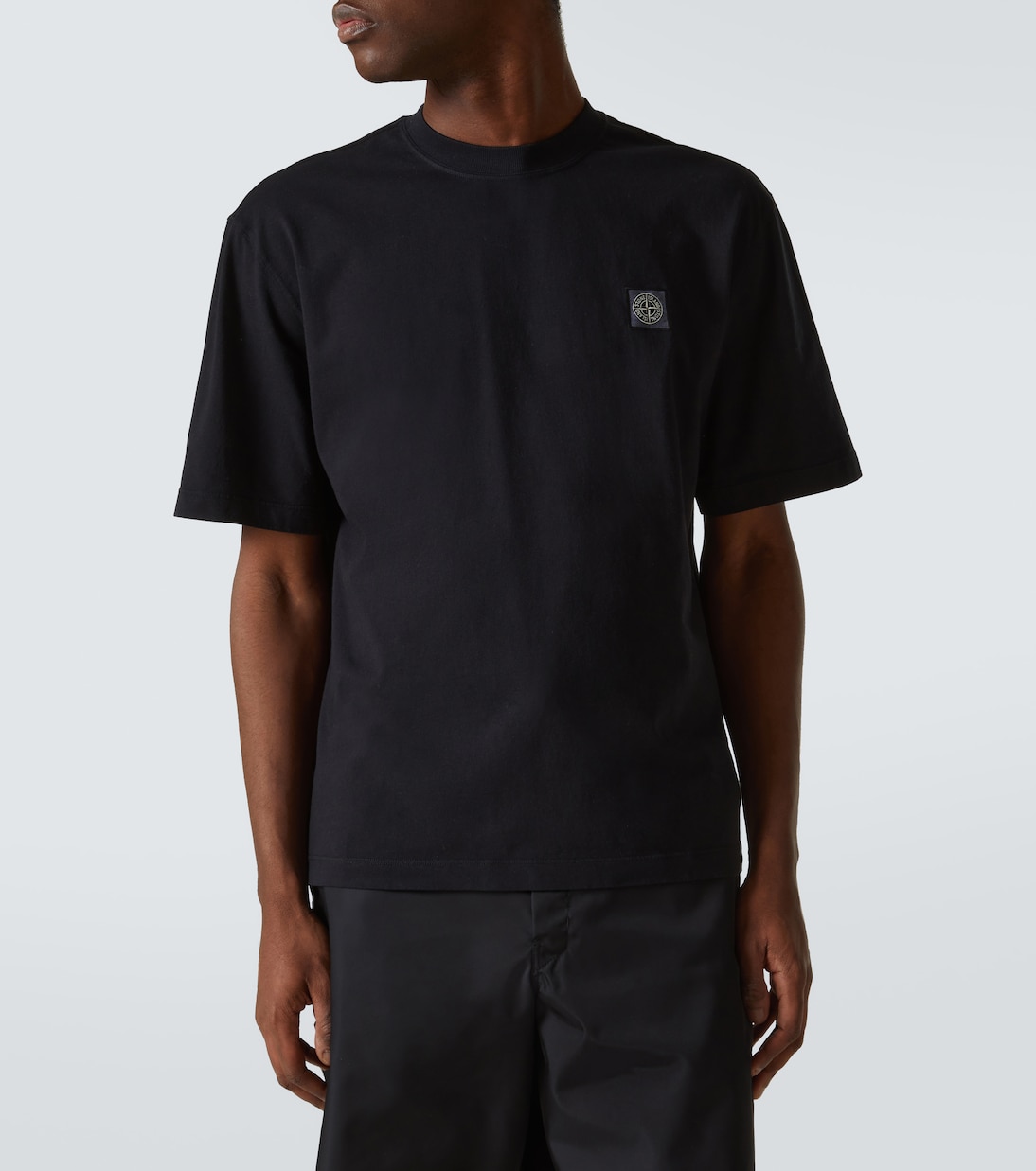 Camiseta de jersey de algodón con logo | Stone Island