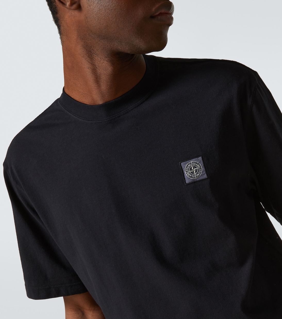 Camiseta de jersey de algodón con logo | Stone Island