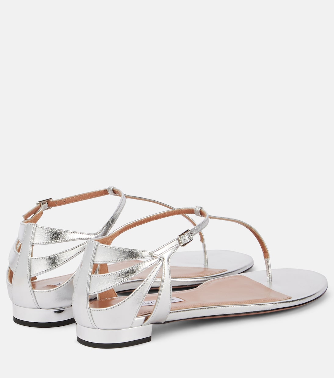 Sandali Frida in pelle metallizzata | Aquazzura