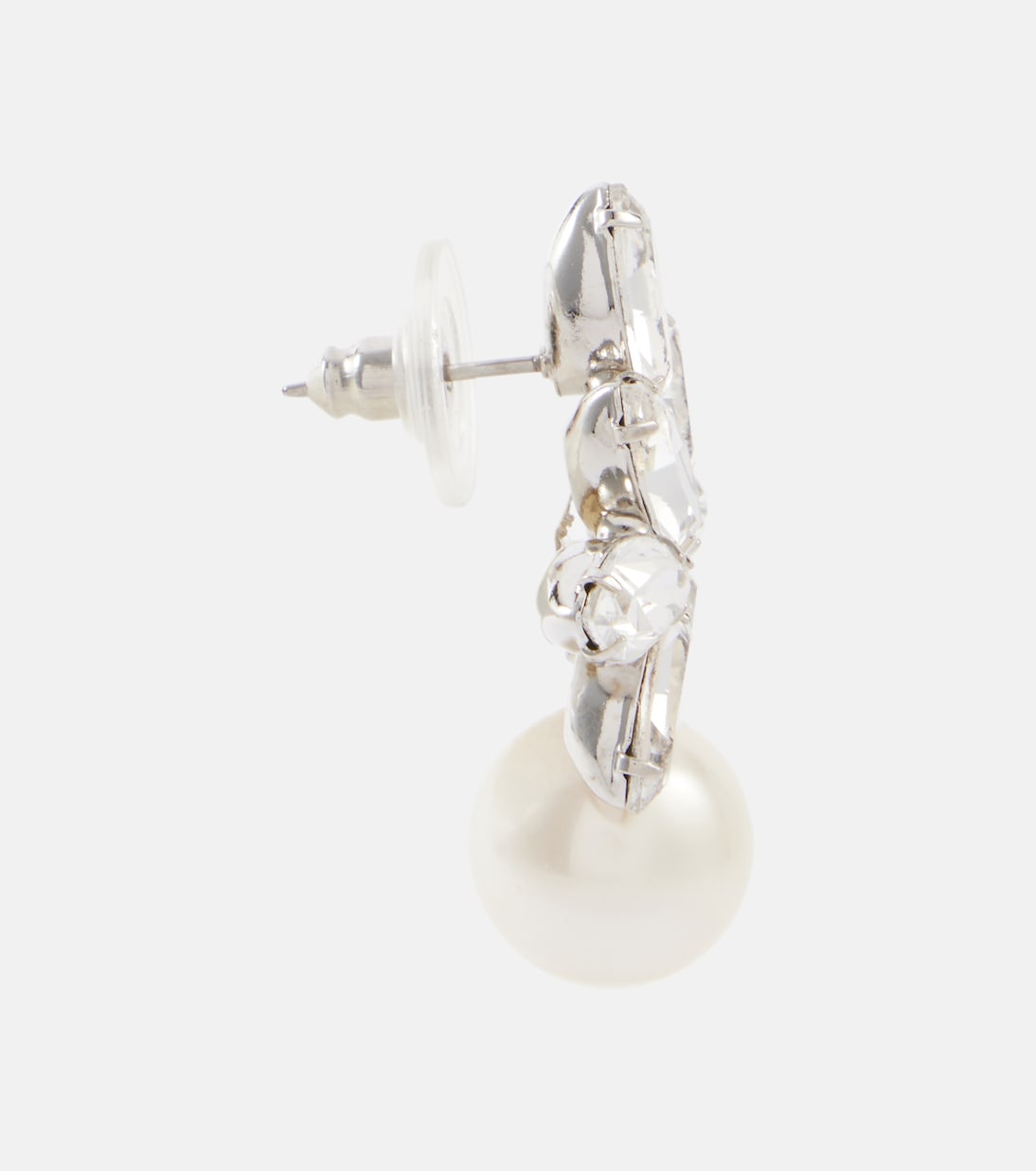 Boucles d'oreilles Liza à cristaux et perles fantaisie | Jennifer Behr