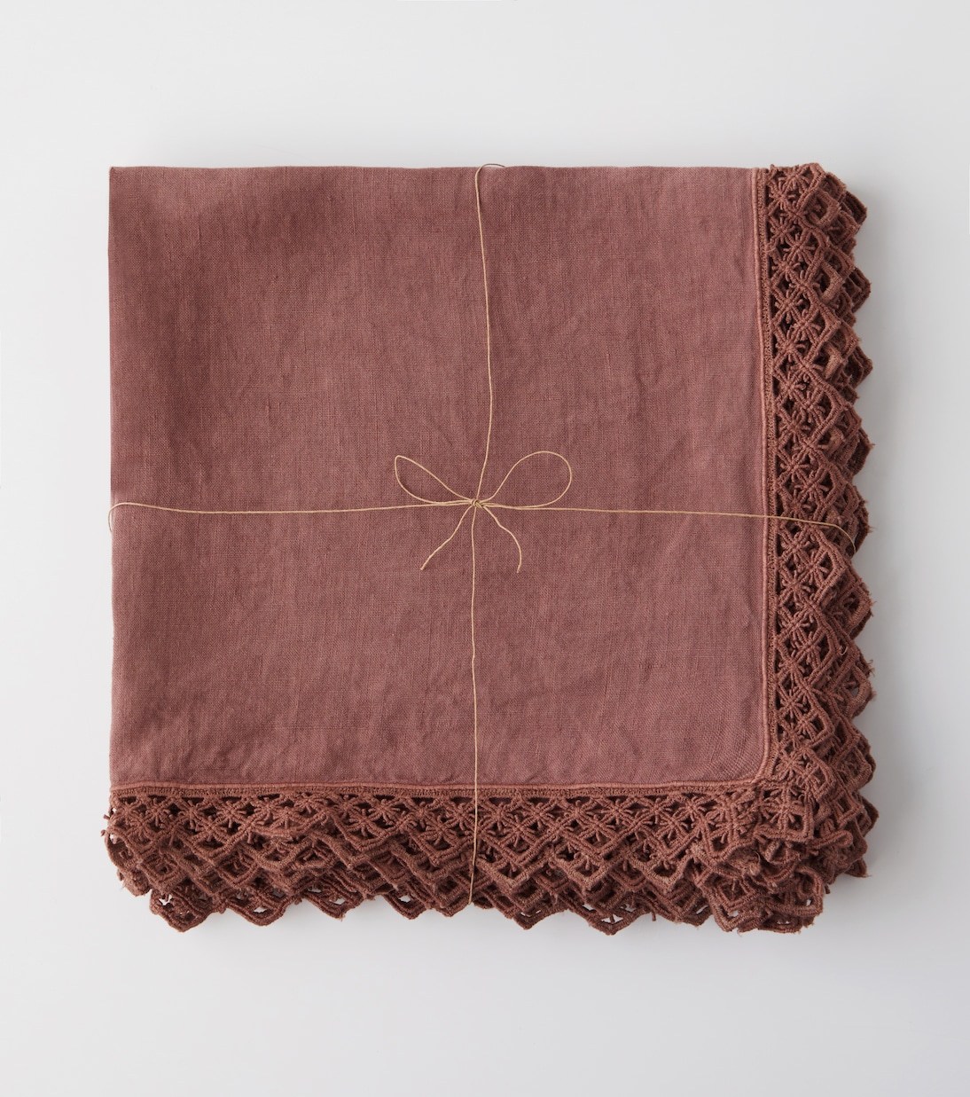 Set of 4 macramé linen napkins | Once Milano