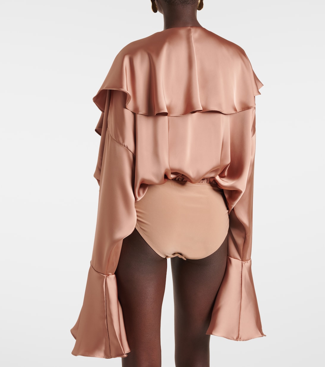 Ruffled bodysuit | Norma Kamali