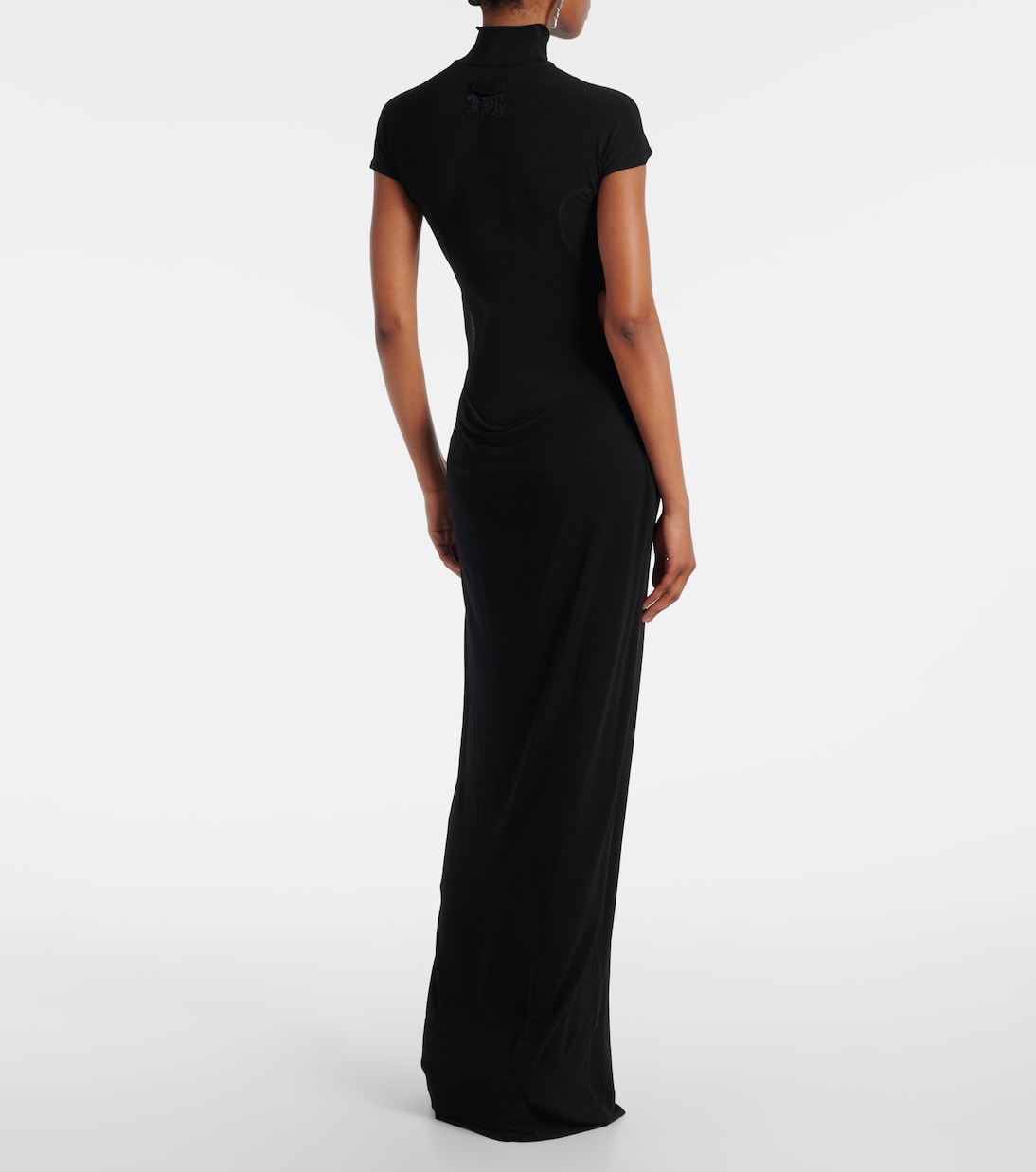 Velvet jersey maxi dress | Jean Paul Gaultier