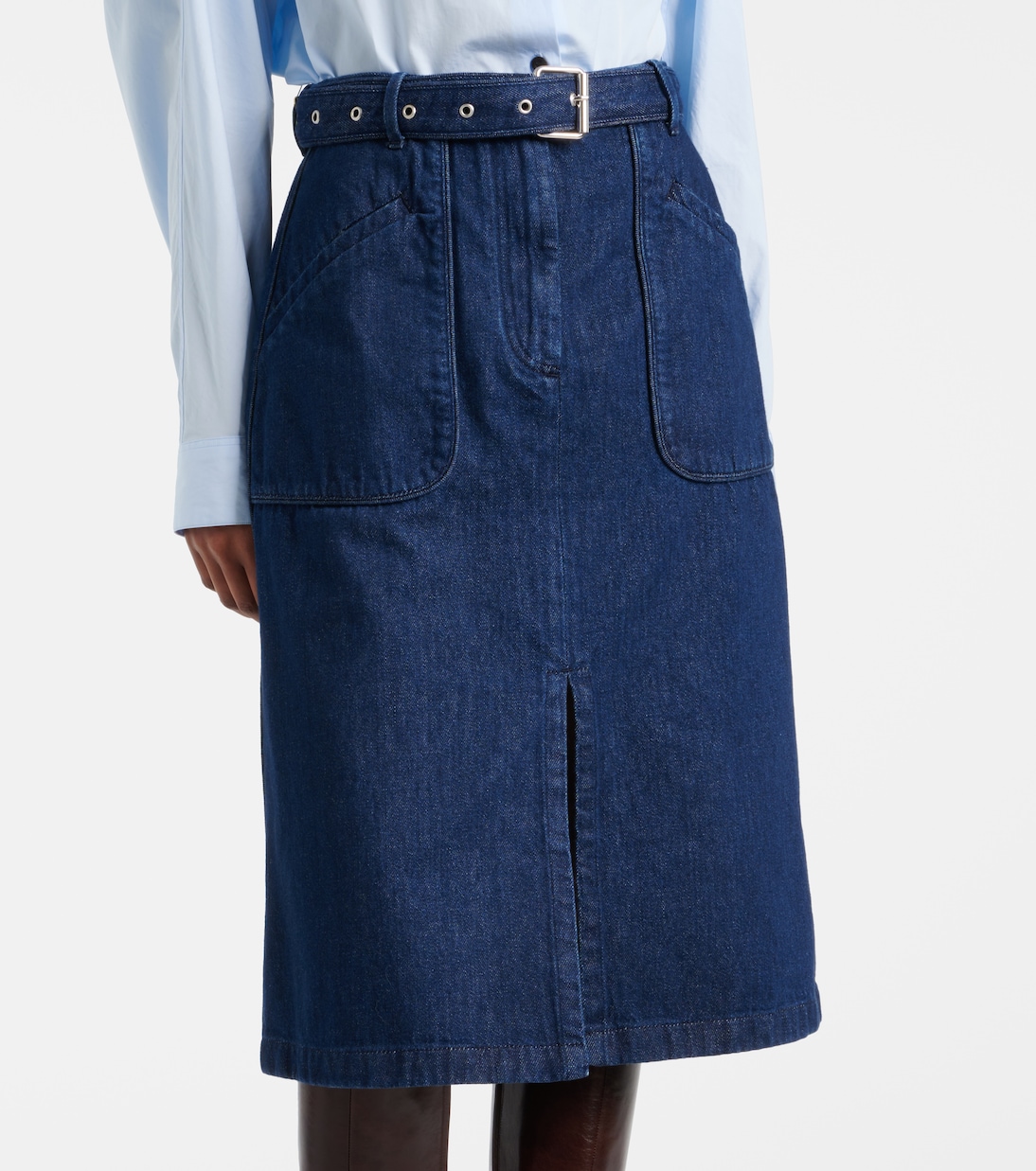 Gonna midi di jeans | Dries Van Noten
