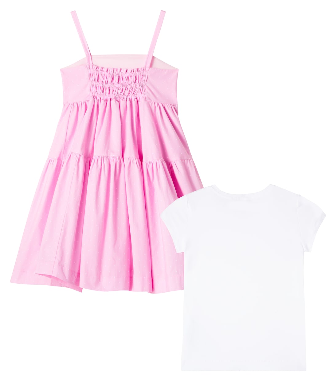 Vestido en popelín de algodón | Monnalisa