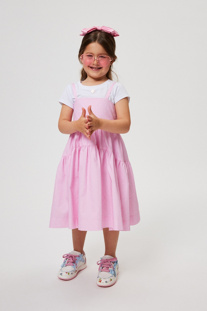 Kleid aus Baumwollpopeline | Monnalisa