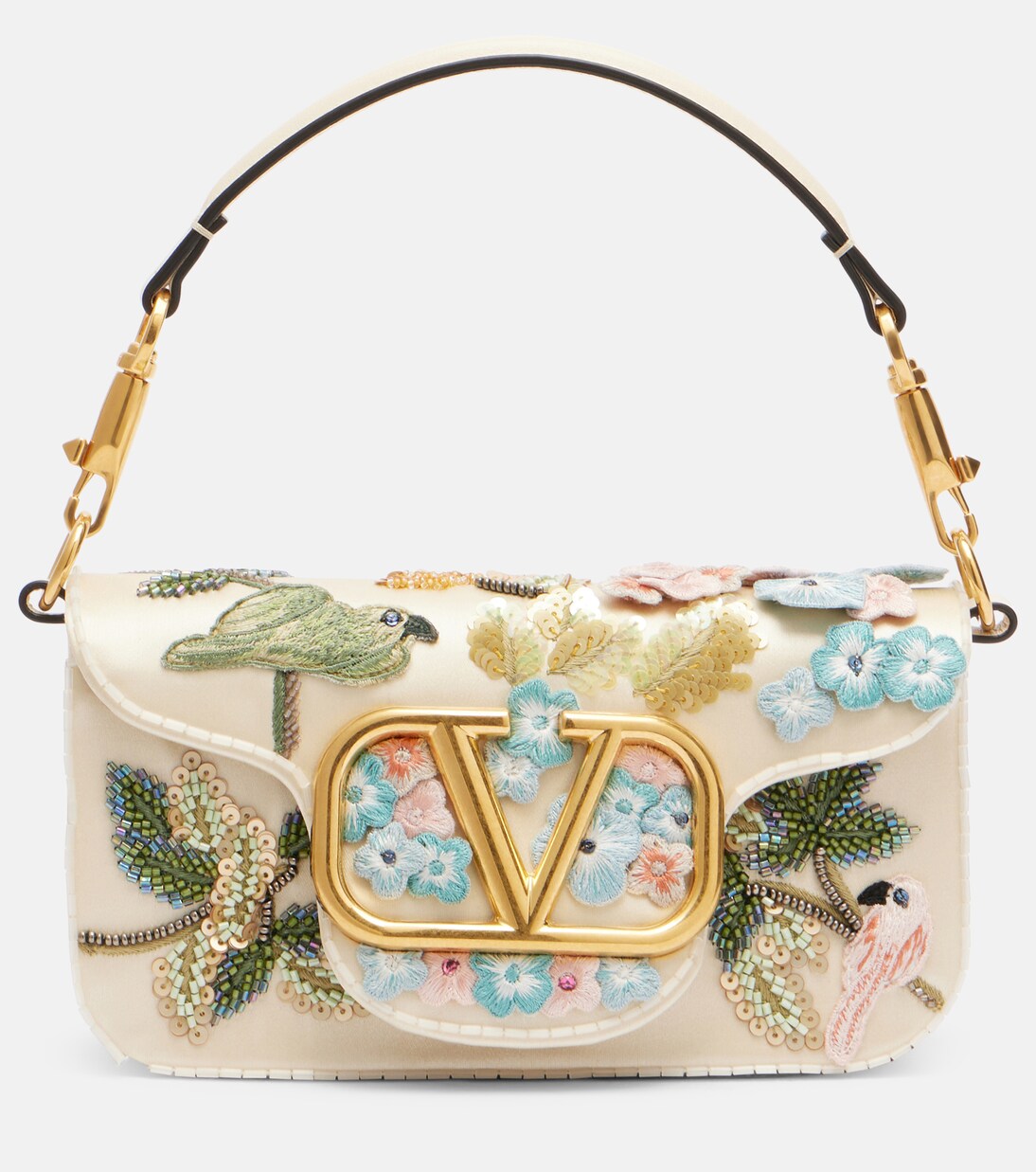 Locò Small embellished shoulder bag | Valentino Garavani
